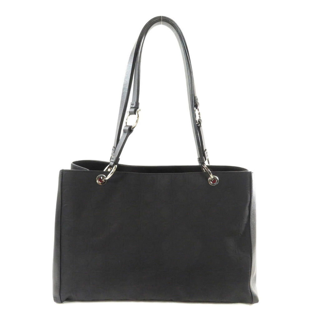 Salvatore Ferragamo bag canvas tote Black